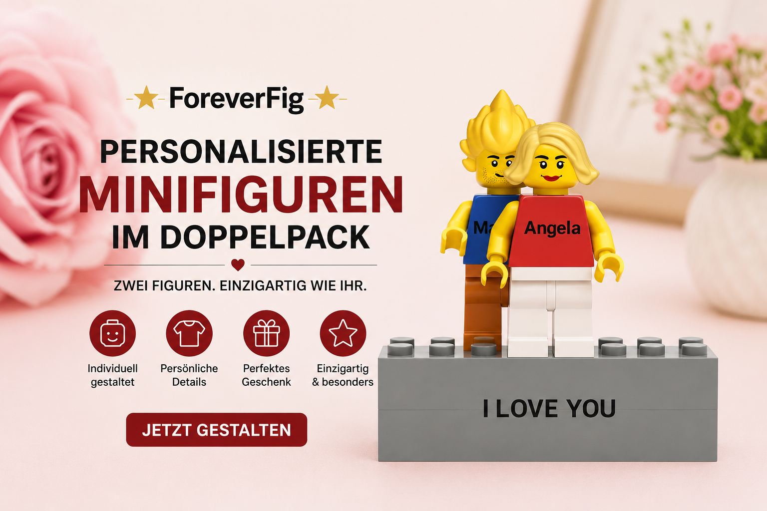 ForeverFig – Personalisierte Minifiguren im Doppelpack - ForeverFig
