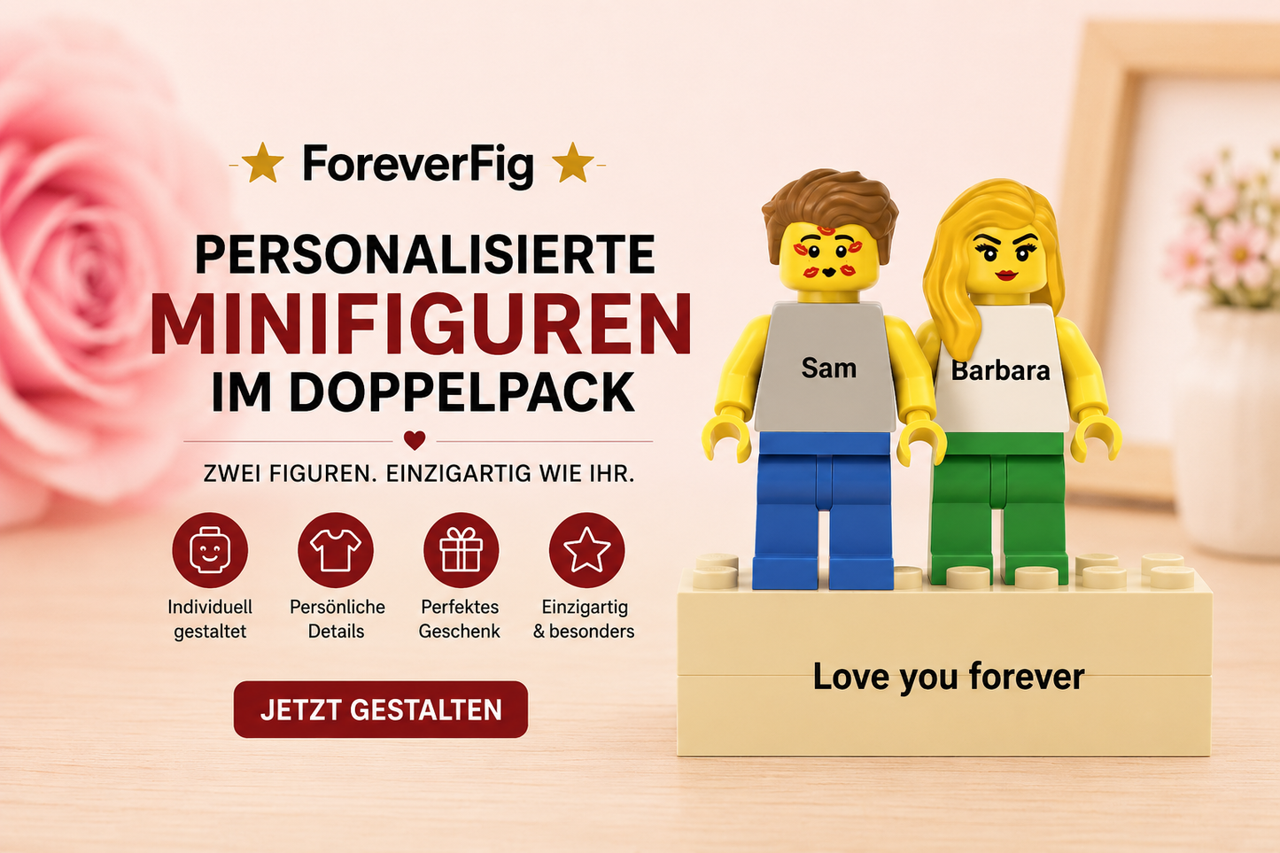 ForeverFig – Personalisierte Minifiguren im Doppelpack - ForeverFig