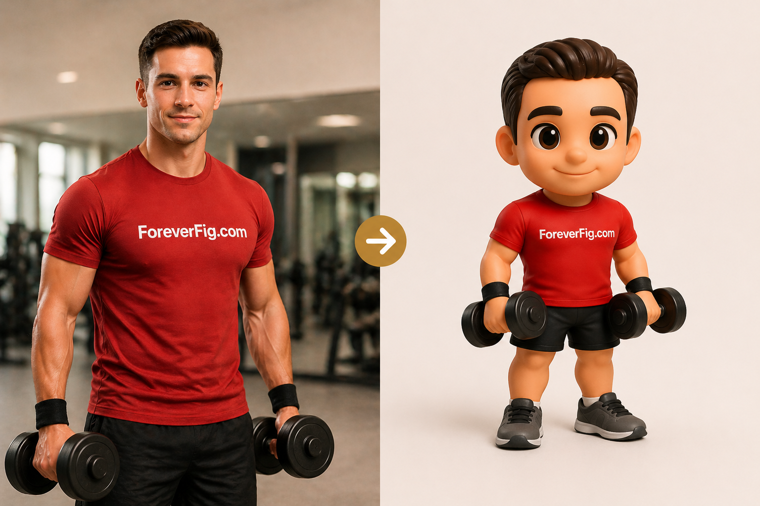 ForeverFig Premium – Personalisierte 3D Figur nach deinem Foto - ForeverFig