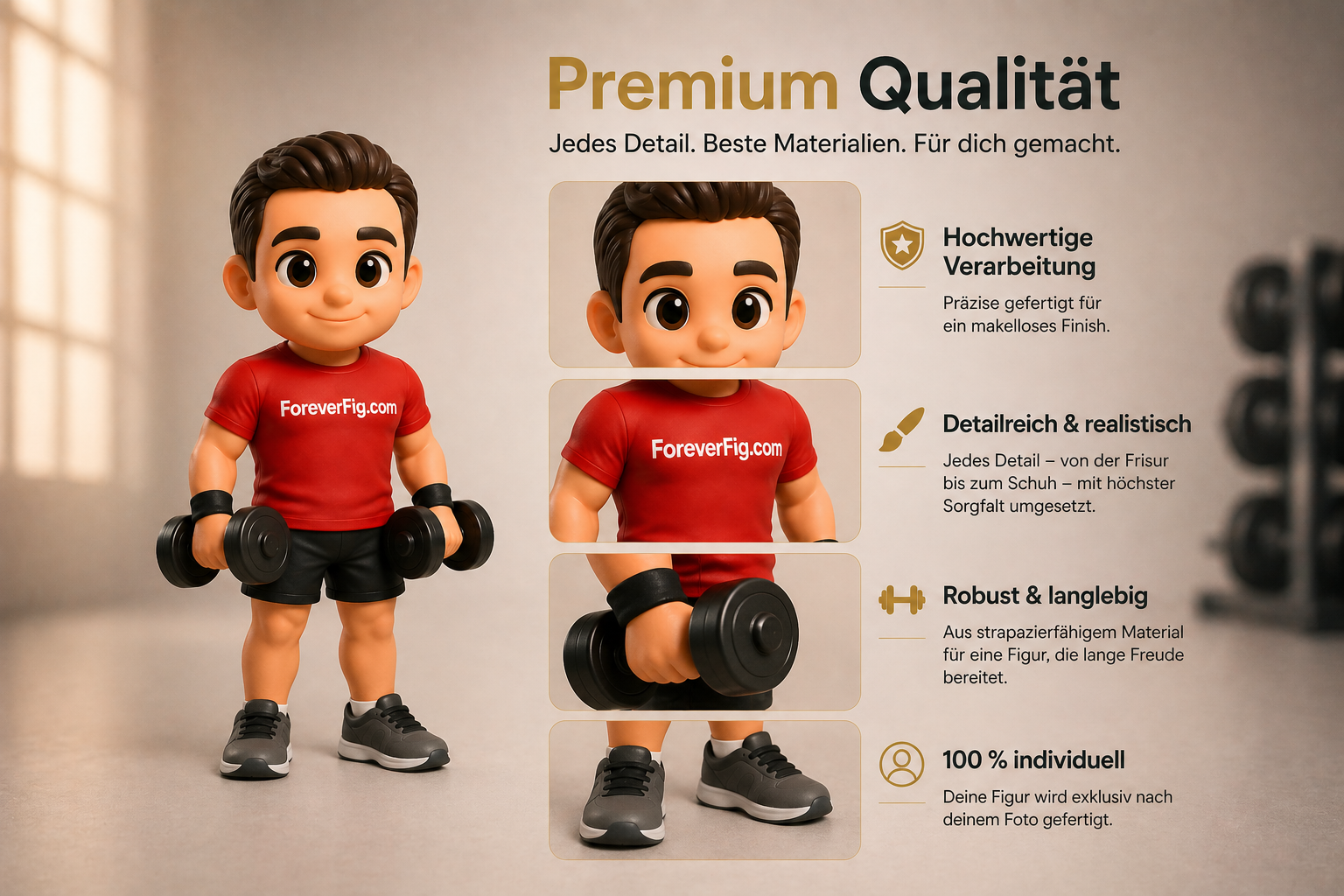 ForeverFig Premium – Personalisierte 3D Figur nach deinem Foto - ForeverFig