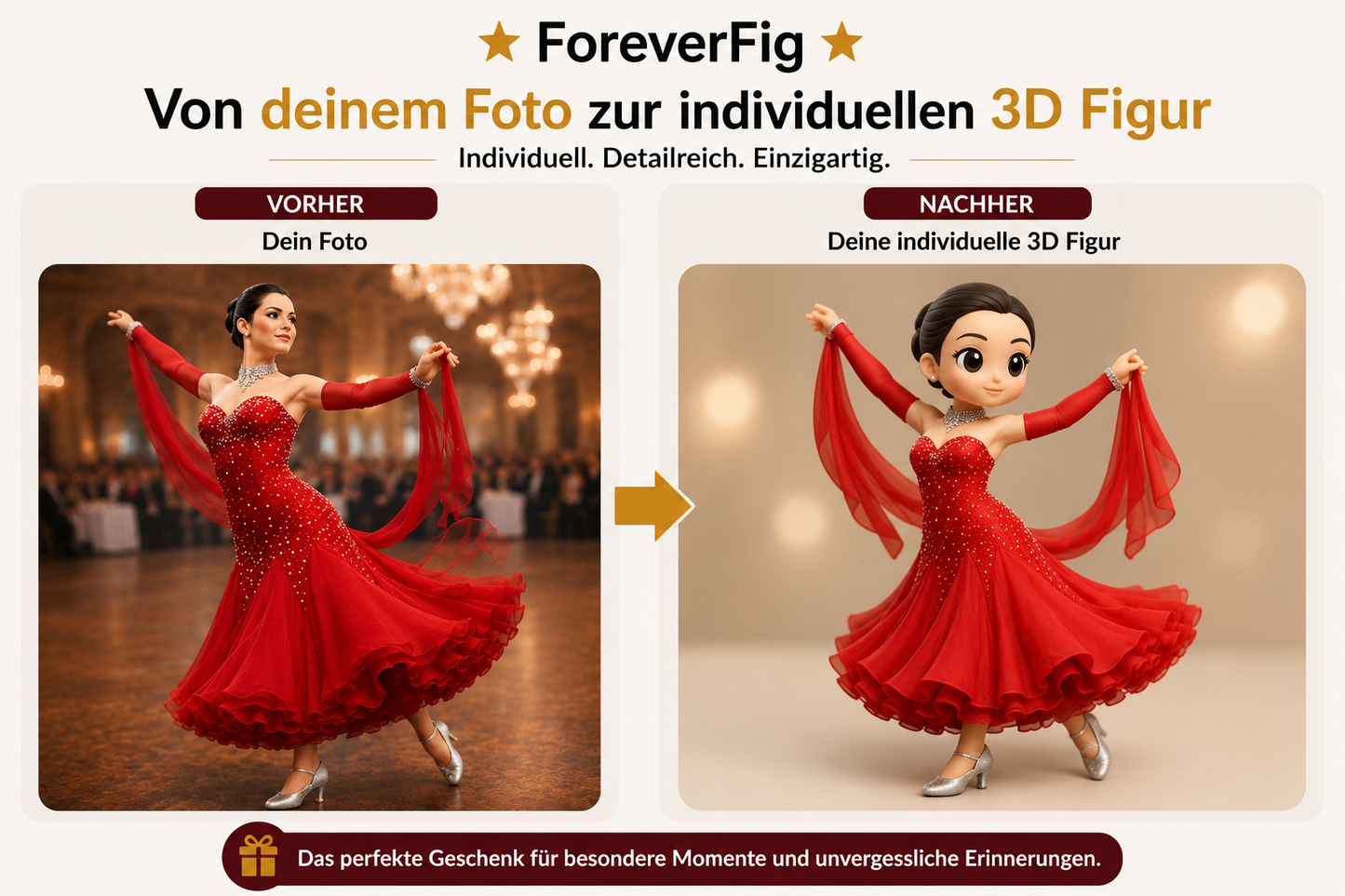 ForeverFig – Tanz Figur (3D Druck) - ForeverFig