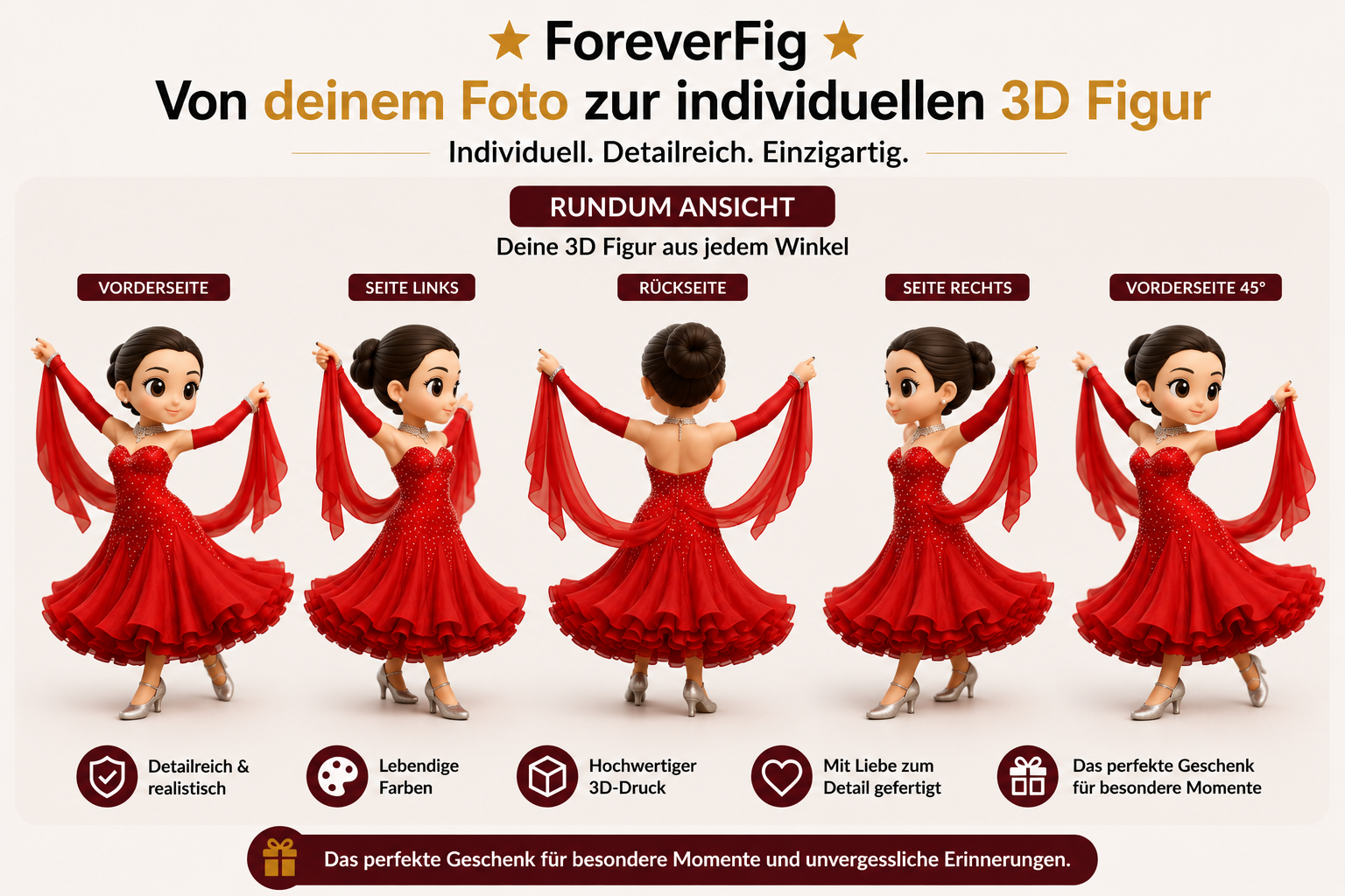 ForeverFig – Tanz Figur (3D Druck) - ForeverFig