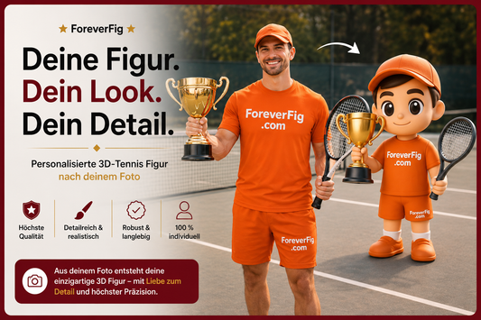 ForeverFig – Tennis Figur (3D Druck) - ForeverFig