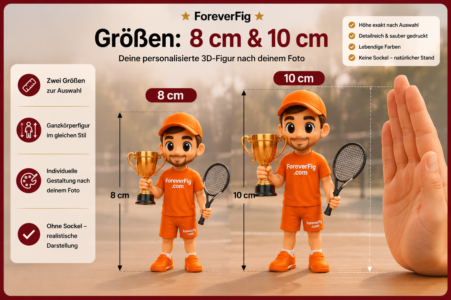 ForeverFig – Tennis Figur (3D Druck) - ForeverFig