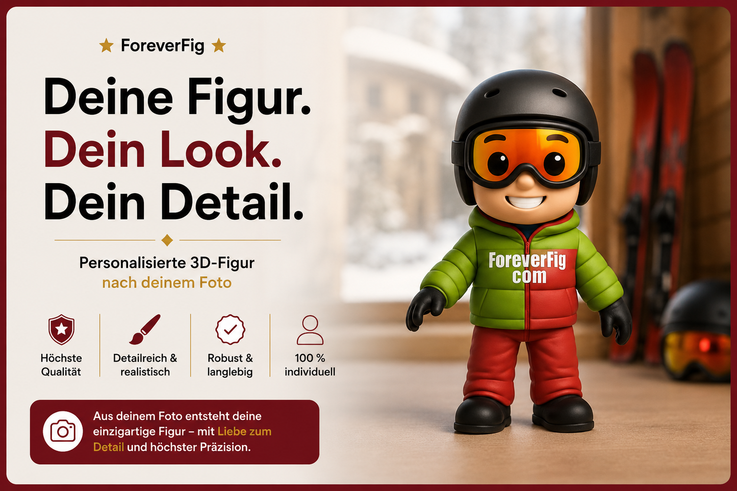 ForeverFig – Wintersport Figur (3D Druck) - ForeverFig