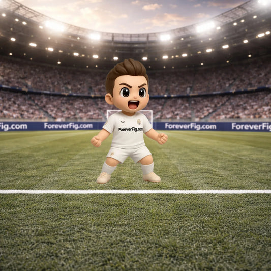 ForeverFig 3D-Fußball-Minifigur – personalisiert in 8 cm oder 10 cm - ForeverFig