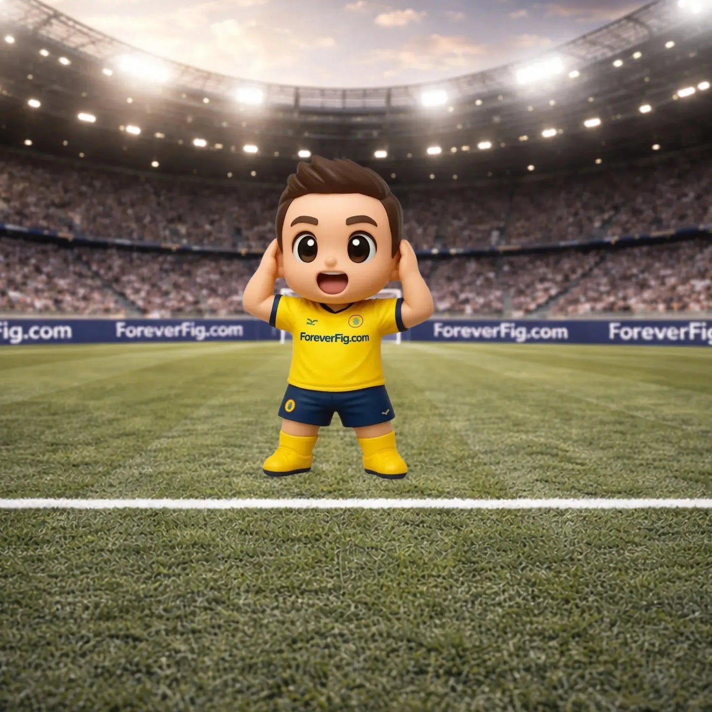 ForeverFig 3D-Fußball-Minifigur – personalisiert in 8 cm oder 10 cm - ForeverFig