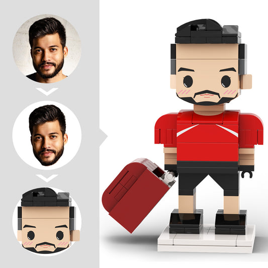 ForeverFig – Personalisierte Brick Figur im American-Football-Stil für Männer