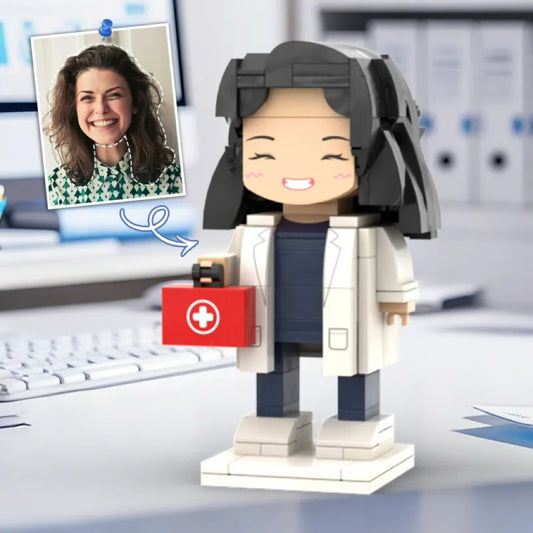 Personalized brick figure for doctors
