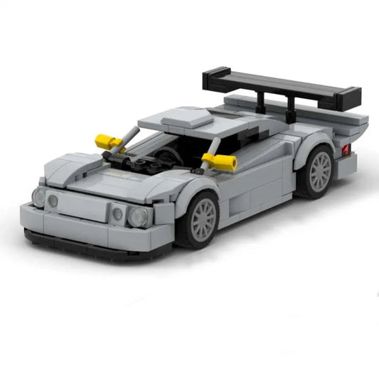 Creative racing car building block set – vehicle construction kit for car fans made from interlocking bricks