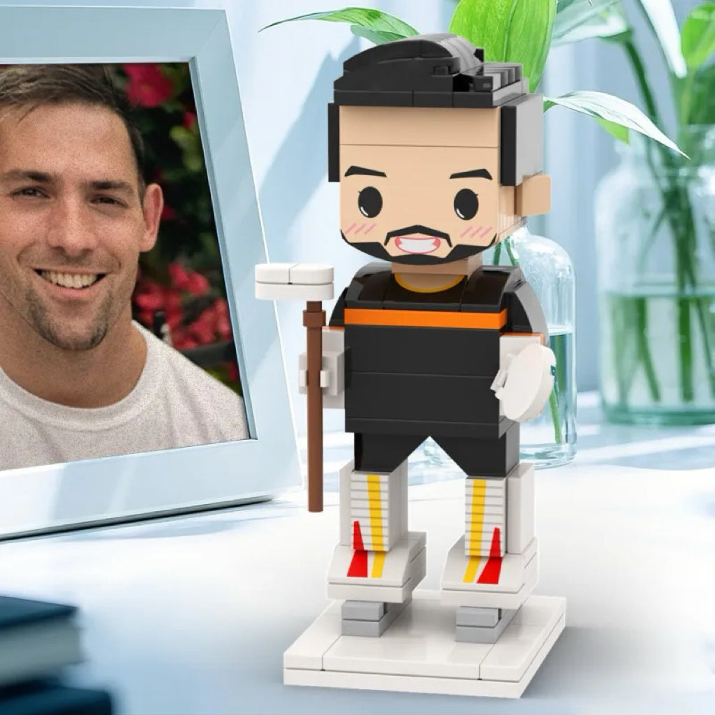 ForeverFig – Personalisierte Brick Figur im Eishockey-Look