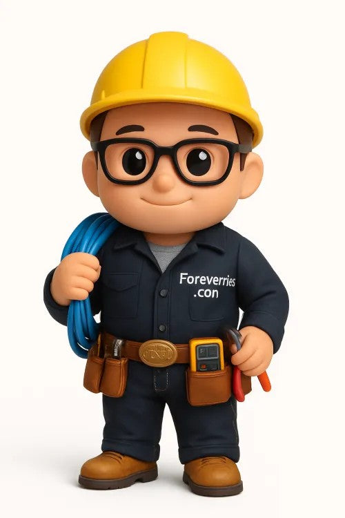 ForeverFig – Personalisierte 3D-Bauarbeiter Figur – 8 cm oder 10 cm