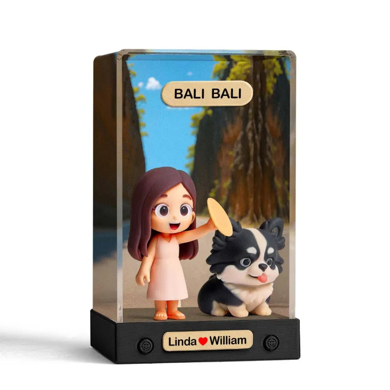 Custom 3D Mini Figur aus deinem Foto – mit Acrylbox