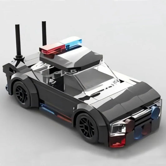 Polizeiauto – Kreatives Klemmbaustein-Fahrzeug