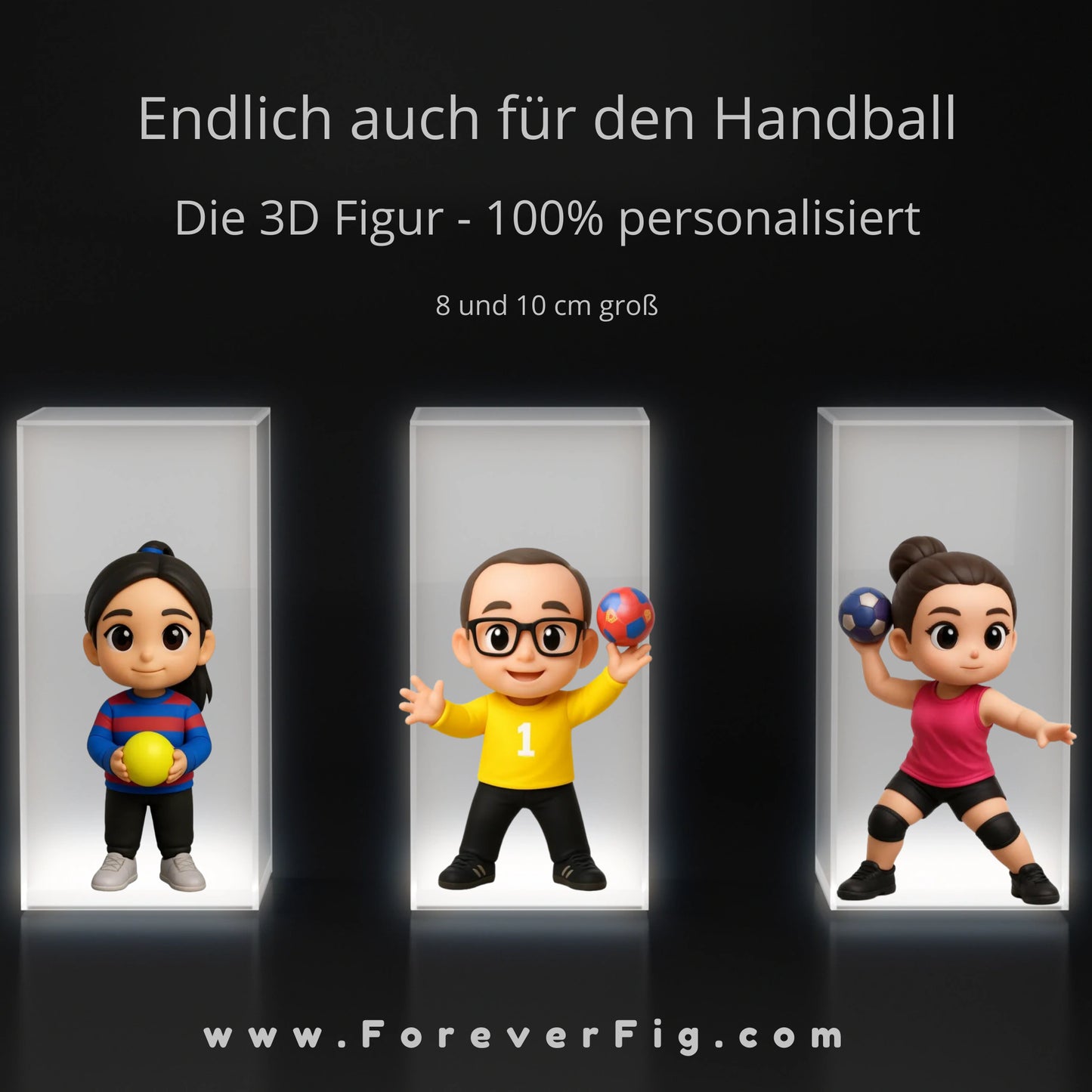 ForeverFig 3D Handball Minifigur – personalisiert in 8 cm oder 10 cm