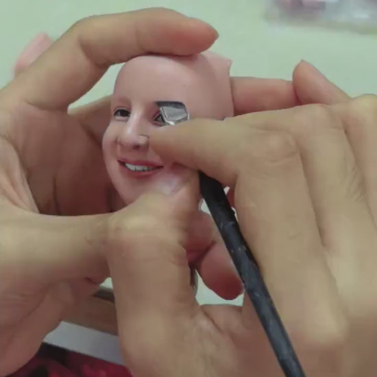 Vollständig personalisierte Wackelkopf Figur – 1 Person – mit Wunschgravur.