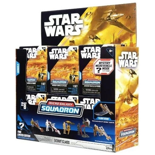Star Wars Micro Galaxy Series 2 – Display with 12 Mystery Packs for ages 4 and up