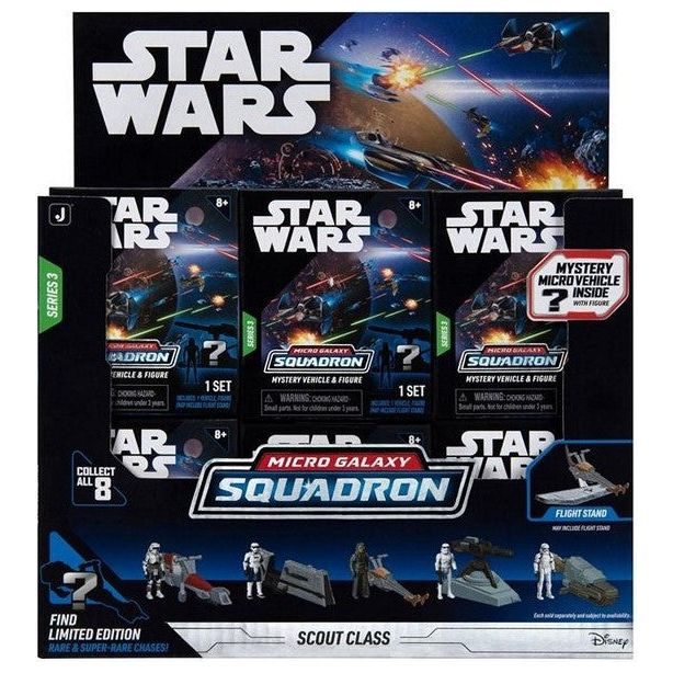 Star Wars Micro Galaxy Series 3 – Display with 12 Mystery Packs for ages 4 and up